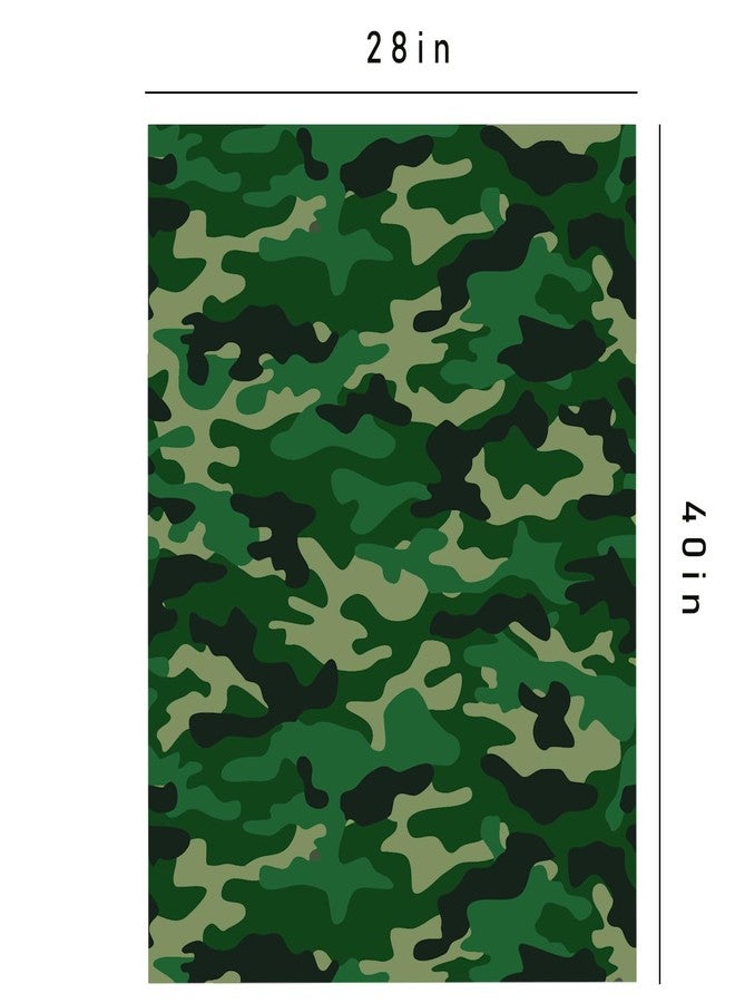DodelyGz Camouflage Premium Kraft Gift Wrap Paper,Military Camo Wrapping Paper for Veterans Day Birthday Wedding Holiday Gift Wrap,Military Army Theme Party Decoration Supplies(Green Camouflage) - Image 2